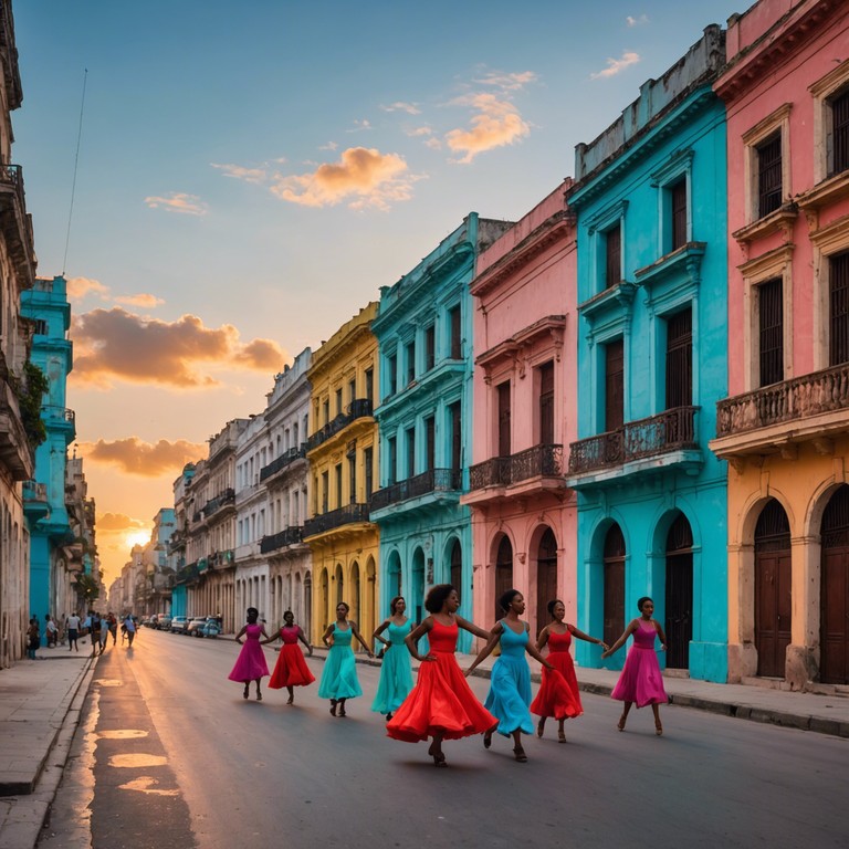 This instrumental track celebrates the vibrant energy of a havana sunrise with lively afro cuban rhythms. Using traditional but powerful afro cuban percussion, the piece echoes the joy and hustle of the city waking up. Playful and rhythmic, it's an ode to cuban dance culture, blending powerful drums and intricate melodies to capture the essence of a festive morning.