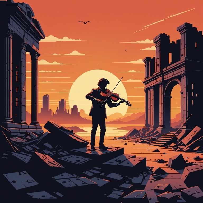 This cinematic composition conjures images of lost civilizations and ancient mysteries, unfolding with emotional depth and a poignant sense of nostalgia. The piece gradually builds in intensity, showcasing a rich orchestral palette that captures the listener’s imagination and evokes a profound emotional response. Perfect for use in film scores, documentaries, or as a standalone listening experience to transport the listener to another time and place.