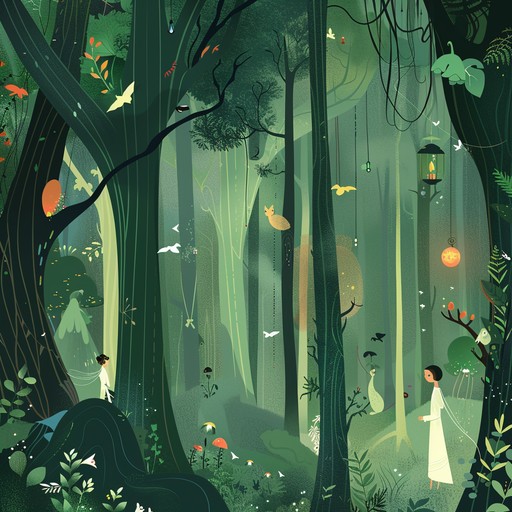 This piece wraps listeners in a whimsical woodland journey through operatic vocals and delightful melodies. The tenor's enchanting voice paints a picture of an enchanting, fanciful forest. Orchestral layers add depth, representing each magical creature and scenery.