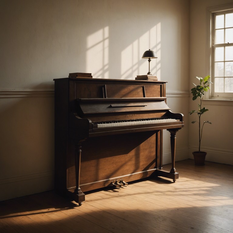 Capturing the essence of silence and memory, this piece uses subtle piano chords to tell a story of times gone by, inviting the listener to a journey of internal discovery and quiet reflection.