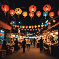 mesmerizing tunes light up the market's night