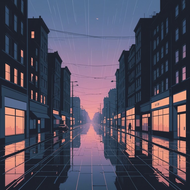 This alternative track captures the essence of urban solitude wrapped in the soft glow of city lights. Using more expansive synth pads, it crafts an immersive atmosphere that echoes through deserted avenues shimmering under rain soaked streetlamps.