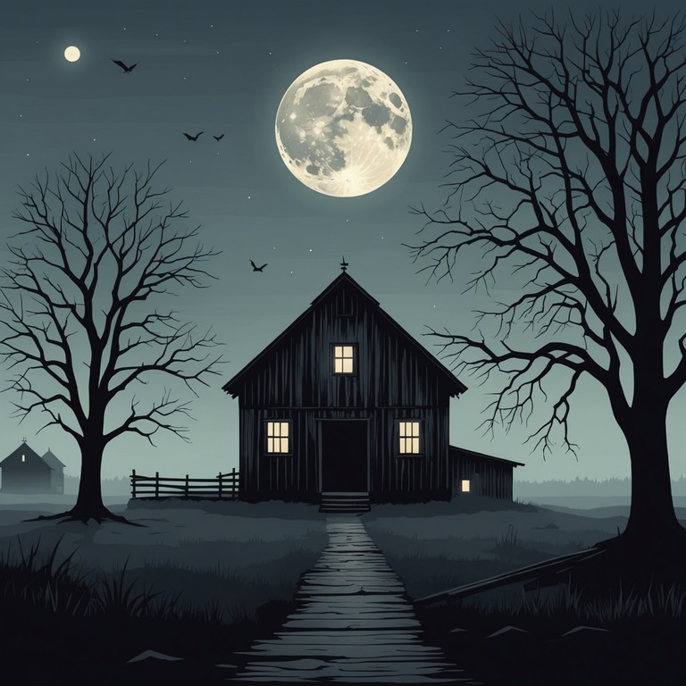 Bluegrass mixes with gothic vibes as banjos and fiddles create a haunting, yet toe tapping melody evoking images of foggy, desolate farmsteads under moonlight. Scenes of shadowy figures and supernatural occurrences fill the hollow, chilling air, where every pluck and bow strike intensifies the sense of dread.