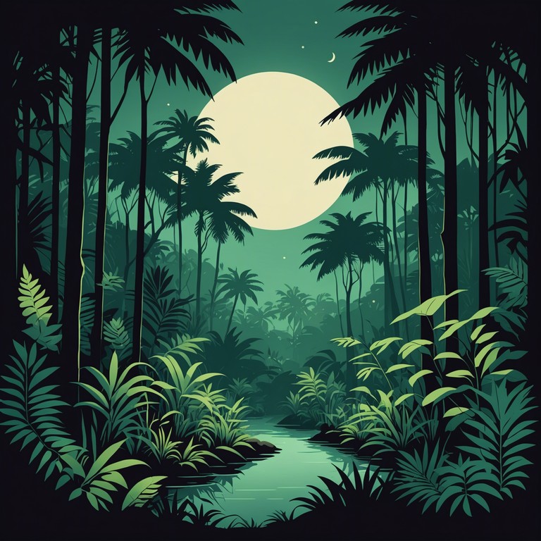 This track features an intoxicating blend of tribal rhythms and sultry ambience, enveloping the listener in a soundscape that simulates a mystical nocturnal adventure through a lush jungle. Traditional tribal drums meld with ambient sounds, capturing the essence of both the wild and the seductive.