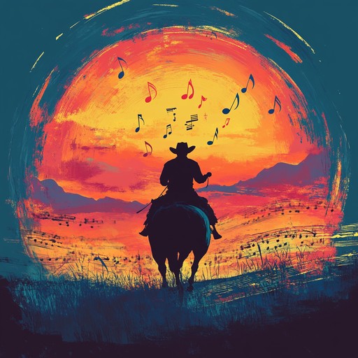 An instrumental track blending funky rhythms with western motifs, capturing the spirit of adventure on the open plains.