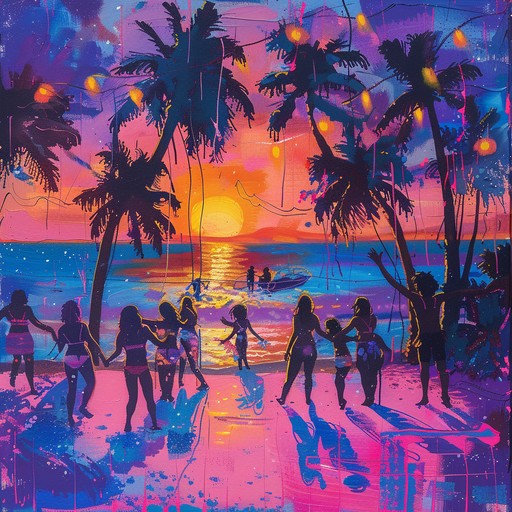 This track combines the calming sounds of the beach with vibrant beats, making it ideal for relaxing while moving to the rhythm. The melody is smooth and relaxing, perfectly evoking a tropical sunset scene. With soothing synths and rhythmic beats, it creates a serene but danceable atmosphere.