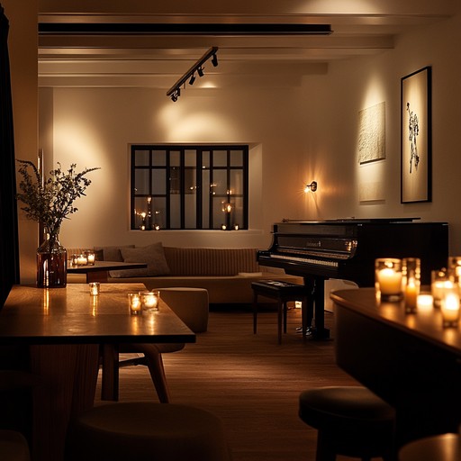 Immerse yourself in a soothing atmosphere with this torch lounge composition featuring gentle piano melodies, evoking a sense of calm inspiration under the moonlit sky. The arrangement delicately weaves through nostalgic harmonies and lush textures, providing a serene backdrop perfect for introspection or unwinding after a long day