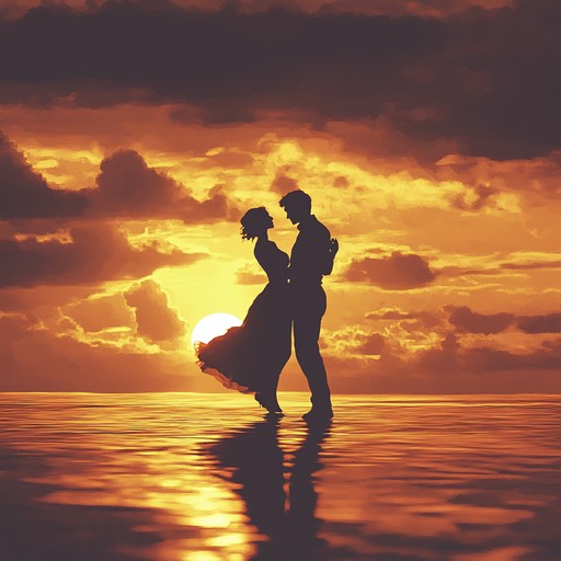 A rhythmic blend of sultry percussions and vibrant brass carrying the essence of a summer evening's dance. Feel the seductive sway and irresistible beats as lovers move in perfect harmony