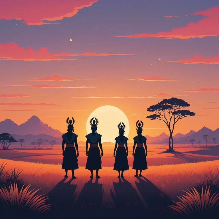 In this instrumental piece, a melancholic tune melds with the spirited beats and sounds of traditional tribal music, creating a poignant yet uplifting atmosphere. The composition explores themes of nostalgia and cultural heritage, while also celebrating the resilience and richness of indigenous music traditions.