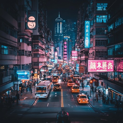 A track that embodies the pulsating life of a city that never sleeps, with shimmering lights and the constant hum of activity. Groovy bass lines and slick, neon lit synths combine to create a soundscape that's both nostalgic and futuristic, echoing the vibrancy and dynamism of late night urban explorations.