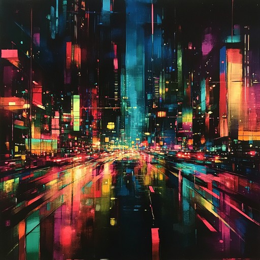A captivating instrumental dancepop track blending sophisticated synth harmonies with upbeat rhythms, reflecting the excitement and allure of urban night scenes.