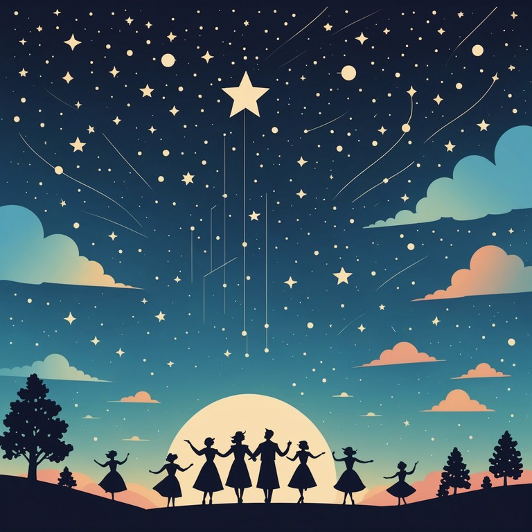 This unique musical piece combines the airy, sublime sounds of ethereal music with the upbeat and syncopated rhythms of traditional polka, creating a soundscape that feels both whimsically floating and energetically grounded. The track utilizes modern synthesizer patches to evoke an otherworldly ambiance while maintaining the danceable feel of polka.