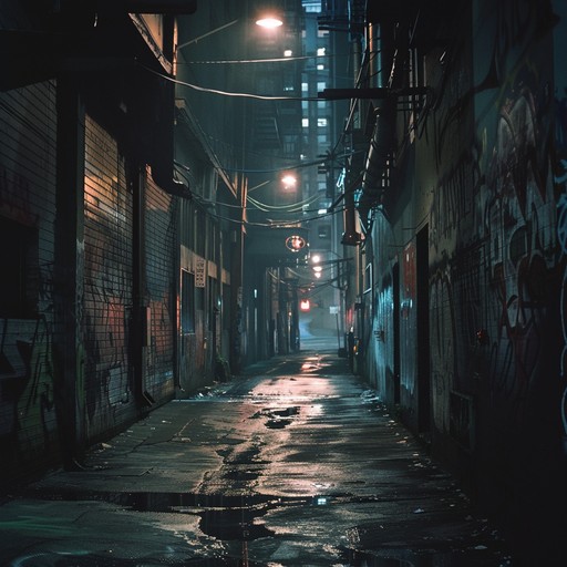 Urban decay shadows captures the tense ambiance of a decaying cityscape. The track features gritty guitar riffs combined with relentless drumbeats and layers of distorted reverb, creating an atmosphere of unease and tension. This instrumental piece embodies the raw energy and angst of grunge, immersing the listener in a world of urban decay and shadowy backstreets.