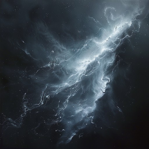 Dive into an ambient journey through otherworldly realms where the dense fog cloaks a mysterious presence. Shimmering synth pads intertwine with dissonant melodies, generating a sense of foreboding within the majestic celestial tapestry.