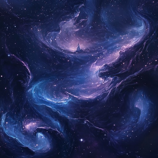 An immersive ambient track that transports listeners into the vastness of space, weaving gentle synth pads and ethereal tones to evoke the feeling of drifting among galaxies. The composition blends celestial melodies with subtle cosmic textures, creating a timeless soundscape that is both meditative and awe inspiring.