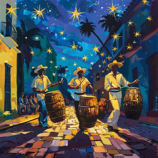 An invigorating, groovy track that merges the complexity of jazz harmonies with the vivacious rhythms of latin music. Featuring a central conga solo, it transports listeners to a warm tropical night filled with vibrant energy.