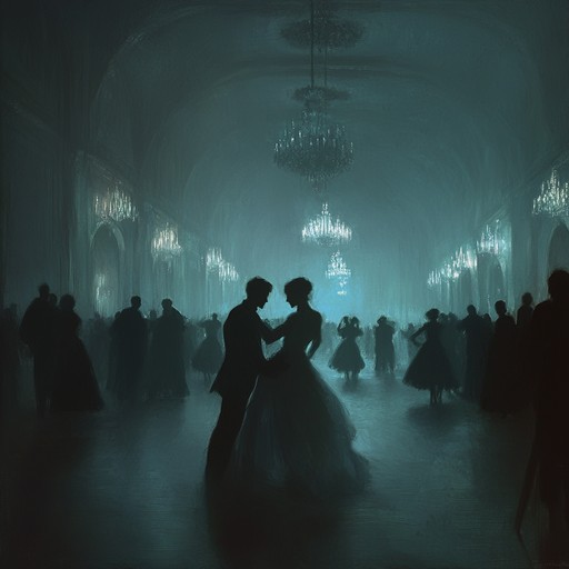 The track opens with a delicate piano melody that gradually introduces haunting, echoing sound effects. Strings join in, their lush harmonies creating a sense of otherworldly beauty, while subtle dissonance adds an unnerving depth. The waltz rhythm underpins this dance of romance and mystery, pulling the listener into a captivating yet unsettling embrace.