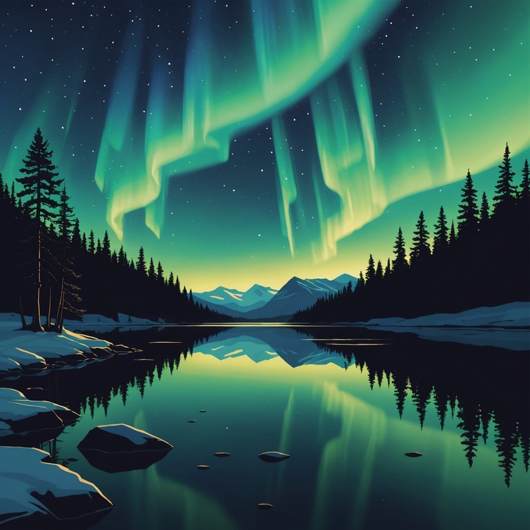 This instrumental piece combines the echoing melancholy of finnish folklore with contemporary rhythms to create an epic soundscape that is both uplifting and introspective, capturing the majestic beauty of the northern lights.