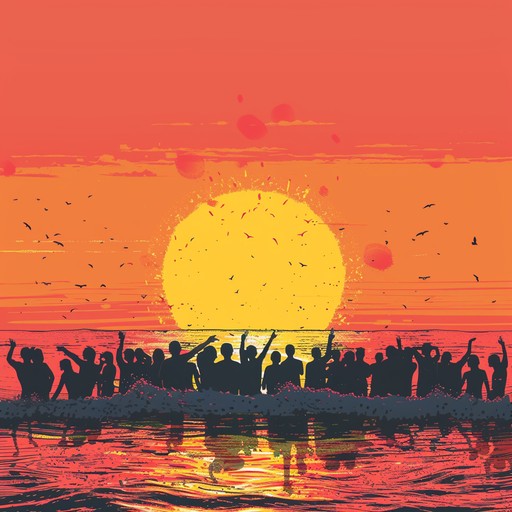 This track captures the essence of a festive summer evening with an energetic, groovy beat perfect for a beach party or rooftop gathering. Expect a blend of electronic synths with a hint of tropical percussion, building up to a euphoric drop that keeps the crowd moving under the setting sun