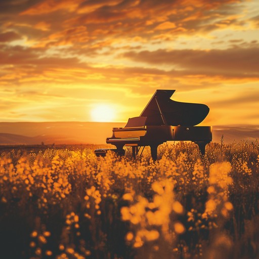 This track weaves together gentle piano and smooth, emotive vocals, creating a soothing yet uplifting atmosphere that captures the essence of a quiet, introspective moment during sunset. The melody is both tender and reassuring, blending elements of soulful pop to evoke feelings of warmth and nostalgia.