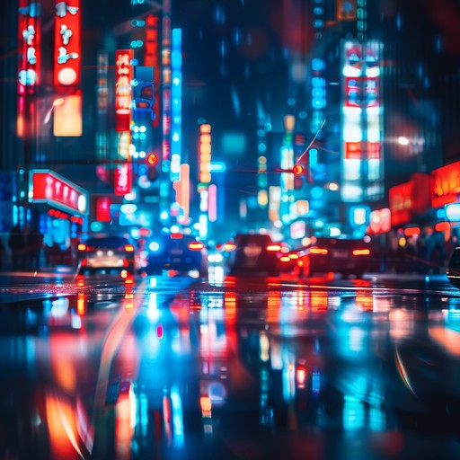 In a kaleidoscopic blend of futuristic textures and nostalgic rhythms, 'electric dreams pulse thrive' captures the vibrant heartbeat of an electrified cityscape at night. Neon lights flicker in sync with the powerful beats of an analog synthesizer, creating a soundscape that's both energetic and mesmerizing. Structured yet playful, the composition weaves through various sonic layers, reminiscent of a late night urban adventure.