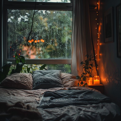 Immerse yourself in the soothing ambiance of a summer night rainfall complemented by gentle lofi beats. The soft piano harmonies and calming background create a peaceful soundscape that helps alleviate stress and promotes relaxation.