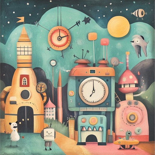 A whimsical instrumental indie piece featuring playful melodies that evoke the magical moment when clockwork toys come to life, dancing and exploring in a fantastical world filled with wonder.