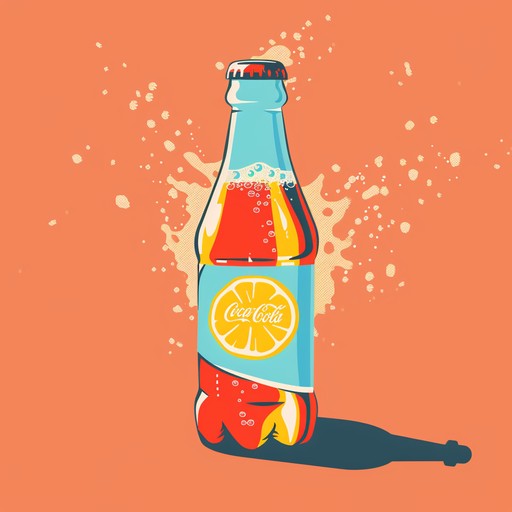 A bright, bubbly and energetic instrumental track that captures the effervescence and joy of sipping a cold soda on a hot summer day. The melody is light, playful and uplifting, with a catchy synth lead that pops and fizzes like the bubbles in the drink. The rhythm is bouncy and danceable, inviting movement and fun. The overall vibe is carefree, refreshing and thirst-quenching, perfect for a pool party, picnic or beach hangout.