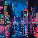 glistening future cityscapes clash with traditional urban rhythms