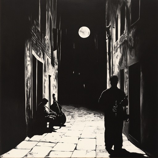 An ominous instrumental weaving klezmer melodies with melancholic clarinet, evoking the eerie silence of an abandoned village at night.