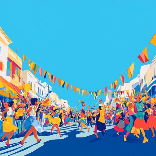 An energetic celebration featuring lively latin percussion, bubbling brass, and infectious rhythms, transporting listeners to a sun soaked carnival in the heart of brazil, where laughter, dance, and joy fill the air