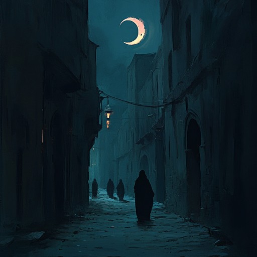 An instrumental track that weaves unsettling, eerie middle eastern melodies with haunting rhythms, creating an ominous atmosphere that evokes the ancient city's mysteries
