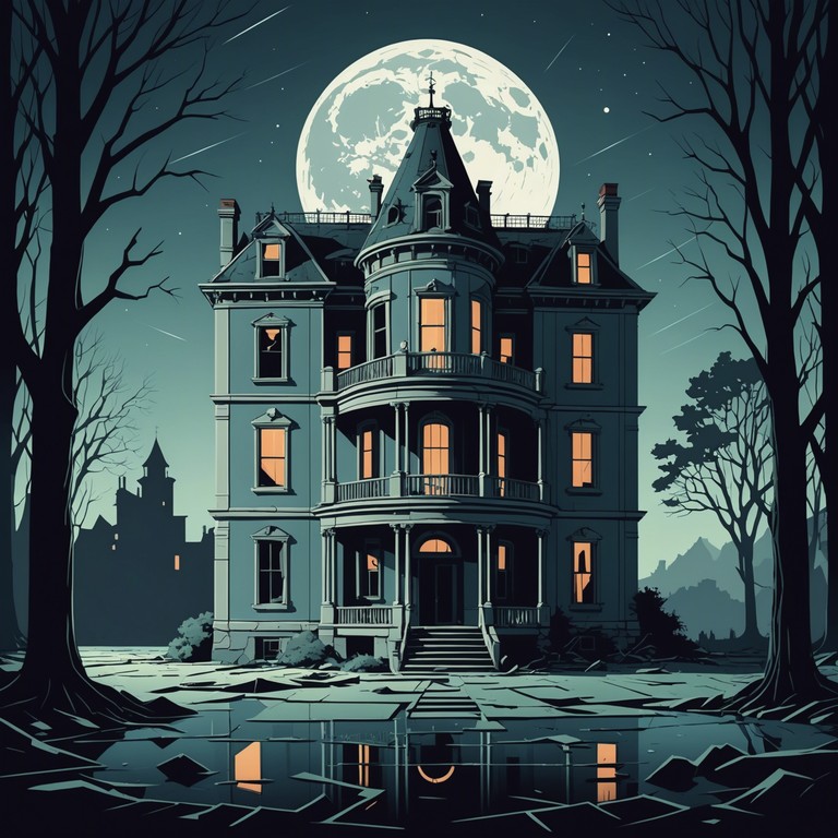 Imagine a lively swing band playing in a deserted mansion long rumored to be haunted. As the moon shines through broken windows, the eerie but energetic rhythms echo through the halls, invoking both allure and fear in the hearts of unseen listeners.