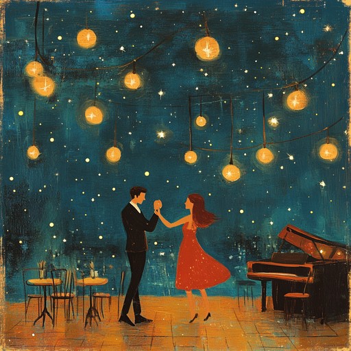 This instrumental captures the essence of the night with hypnotic latin jazz rhythms and smooth, enchanting melodies. Ideal for setting a romantic ambiance, the track uses lush piano and vibrant percussion to transport listeners to a serene, starry setting.