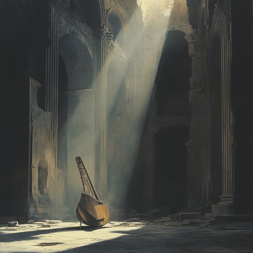 This piece features a dulcimer gently played amidst the backdrop of a vast, echoic temple, creating a serene atmosphere that encourages the listener to engage in deep thought and peaceful reflection.