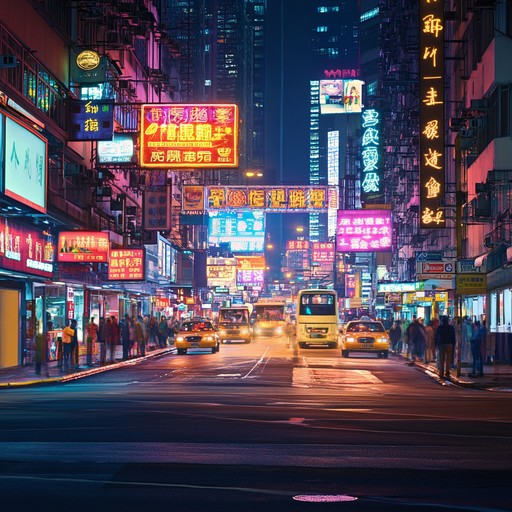 In the heart of the city under the neon lights, the smooth, pulsating bass lines and rhythmic beats capture the essence of night time adventure and lively street life. Each note crafts an atmosphere of excitement and mystery, perfect for a groovy, immersive experience.