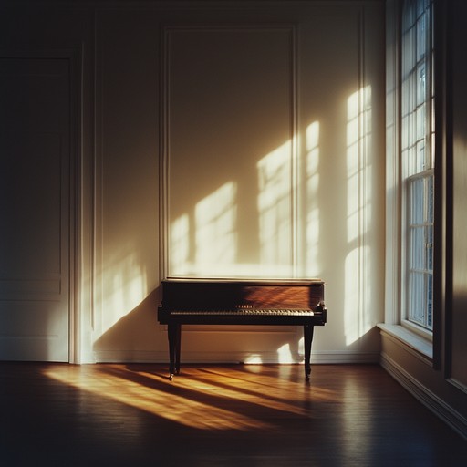 An instrumental piece weaving haunting piano melodies that reflect deep sorrow and longing for a lost love, evoking fading memories and unspoken words