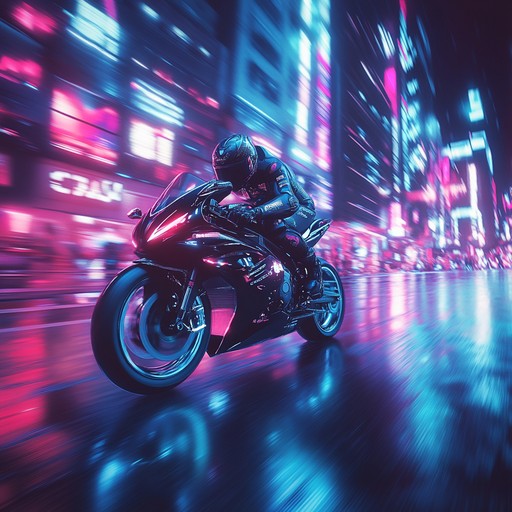 An electrifying instrumental rock piece that captures the thrill of high speed night driving, with intense guitar riffs, pounding drums, and dynamic builds that surge with adrenaline.