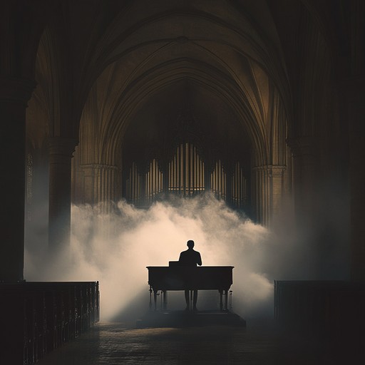 An instrumental composition that explores the depths of darkness using the haunting sounds of the pipe organ. The piece builds tension with dissonant harmonies and slow, creeping melodies, creating a sense of impending doom and mystery.