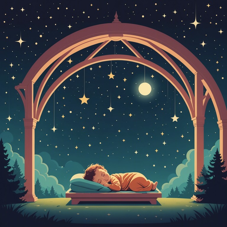 This track embraces the gentle essence of night, offering a smooth, calming melody that encapsulates the feeling of drifting into a serene, starlit sleep. The music serves as a comforting lullaby, designed to cradle the listener into a tranquil rest with its delicate nuances and soft, flowing rhythms.