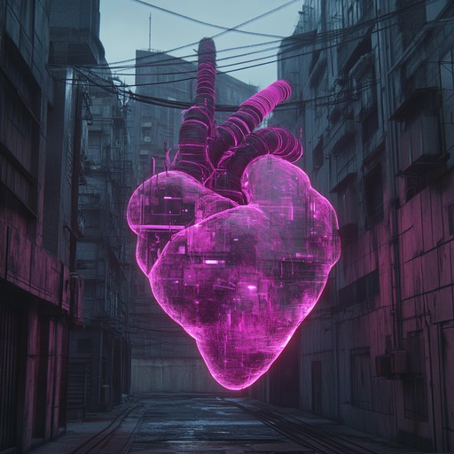 Explore the fusion of human emotion and futuristic cybernetics with pulsating synths and electric guitars. This dynamic track captures the vibrancy of a neon lit dystopia and the rebellion of synthetic hearts.