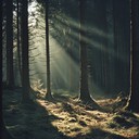 ambient, soft melodies inspired by forest serenity