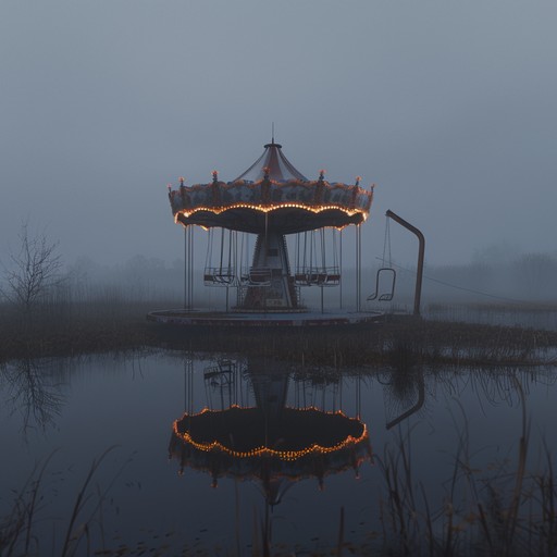 The eerie tune echoes through the abandoned carnival grounds, with the creaking of the rusted merry-go-round and the whispers of forgotten laughter. The dissonant notes from the old calliope intertwine with the ghostly ambiance, creating a chilling atmosphere that sends shivers down your spine.