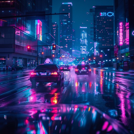 Immerse in a futuristic city at night: pulsing rhythms, sharp synths, and gritty basslines depict a high speed chase through neon lit streets. Dystopian ambient sounds and distant sirens enhance the tension of an underground world.