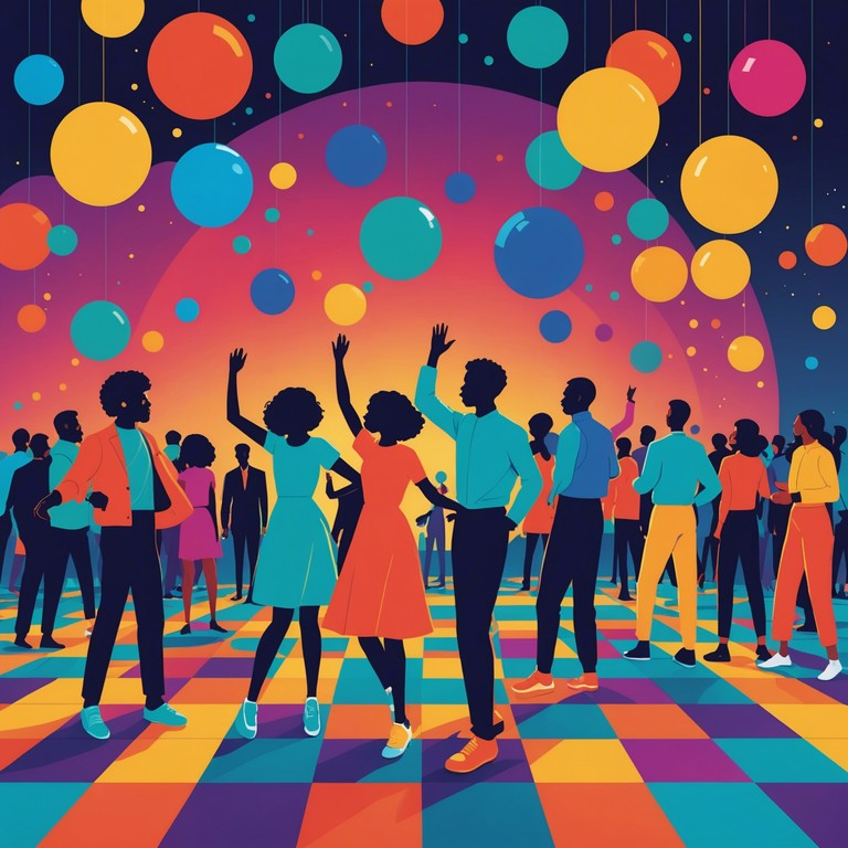 A captivating song that blends classic disco rhythms with modern funk elements to create a danceable, uplifting track perfect for any party atmosphere. The combination of pulsating bass lines and cheerful melodies makes it the ideal soundtrack for lively celebrations or simply boosting one’s mood.