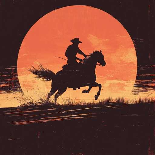 Experience the thrill of the wild west with this energetic instrumental piece that captures the spirit of adventure and boundless horizons. The driving rhythms of the acoustic guitar evoke images of galloping horses and dusty trails, transporting listeners to a time of exploration and freedom.