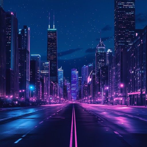 A nocturnal journey through a vivid, digital dystopia, this piece captures the engaging tension and aura of nighttime cityscapes transformed by the complexity of future technologies. The haunting melodies emanate from the underbelly of a society wrapped in neon and the forgotten whispers of the digital age.