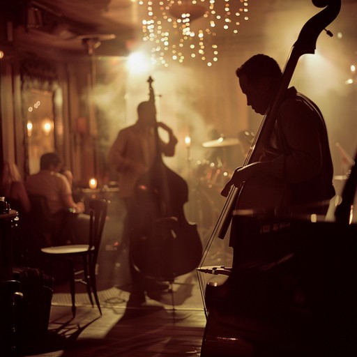 Set against a backdrop of a quiet, dimly-lit lounge, this track features a small, tight-knit jazz ensemble that plays a smooth, sultry piece perfect for late-night listening. The music swirls with a blend of nostalgia and contemporary smoothness, emphasizing relaxed tempo and mood-setting instruments.