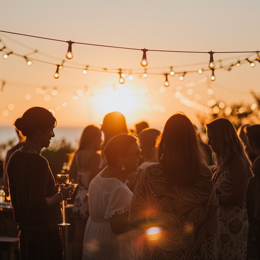 This piece encapsulates the vibrancy of rural party nights with its upbeat tempo and traditional sertanejo rhythms. The use of dynamic guitar strumming creates an atmosphere of joy and celebration, inviting everyone to the dancefloor. Imagine the night sky above, with people gathering, dancing, and celebrating life.