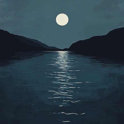 A gentle, flowing instrumental r&b piece that captures the serene beauty of a calm river under the moonlight, blending smooth melodies with soft beats to evoke relaxation and introspection.